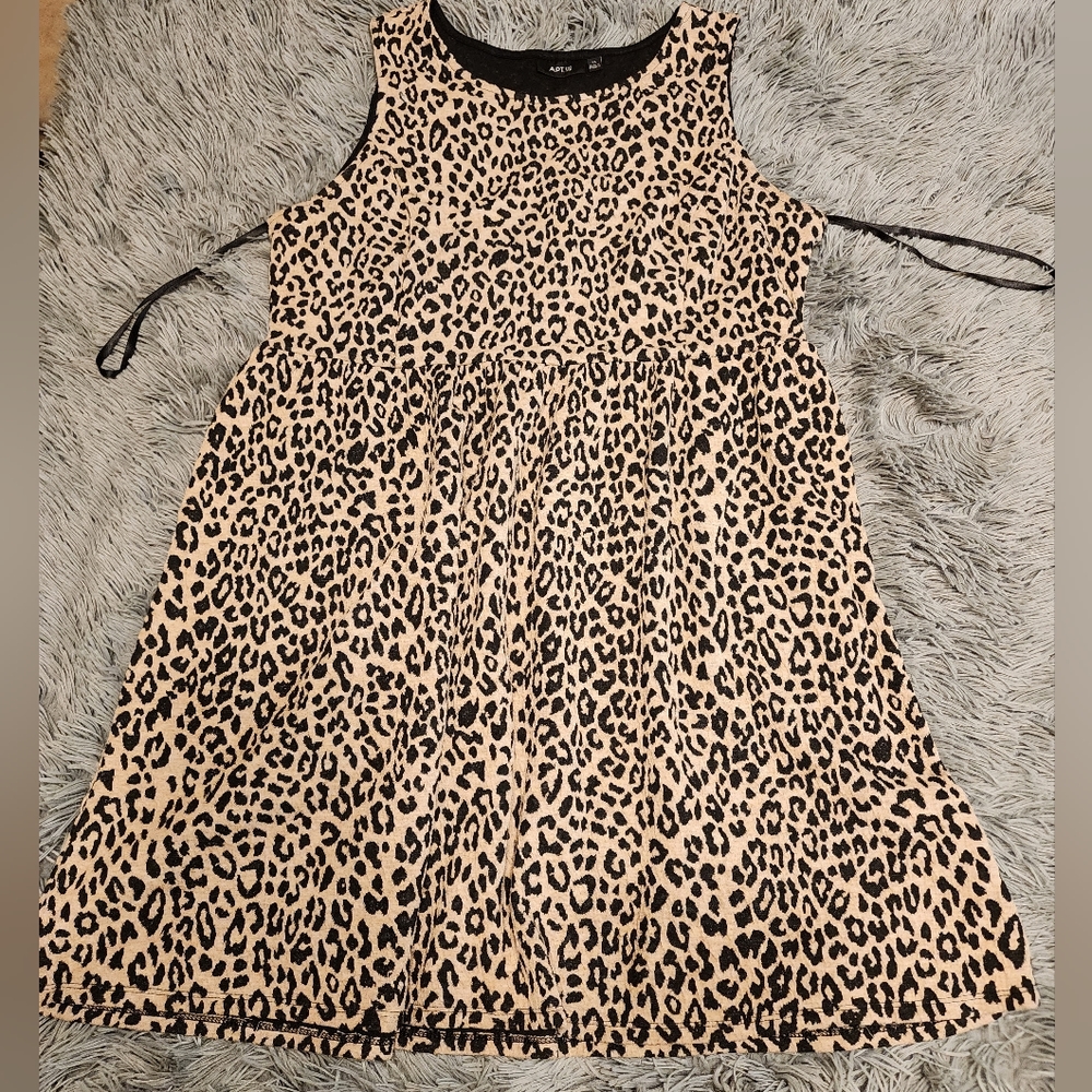 Sleeveless Animal Print Dress